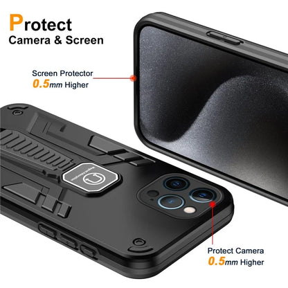 For iPhone 12 Pro Kickstand Phone Case Support Magnetic Car Mount
