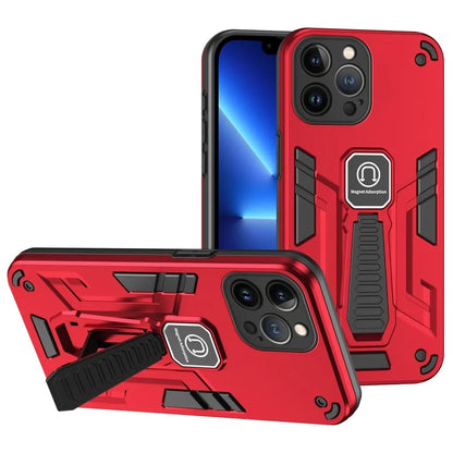 For iPhone 13 Pro Max Phone Case PC + TPU Cover with Kickstand
