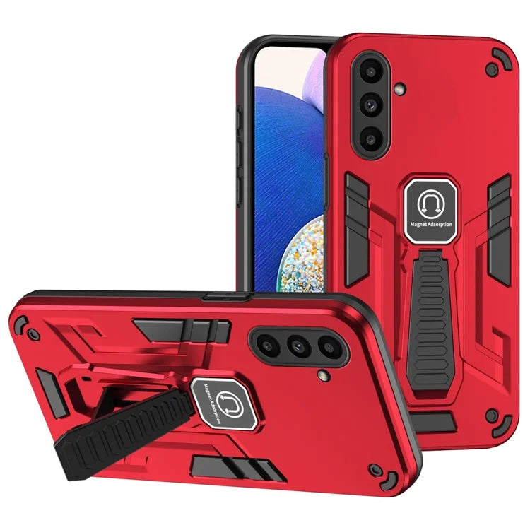 For Samsung Galaxy A14 4G / 5G Phone Case PC + TPU Kickstand Cover Work with Magnetic Car Mount
