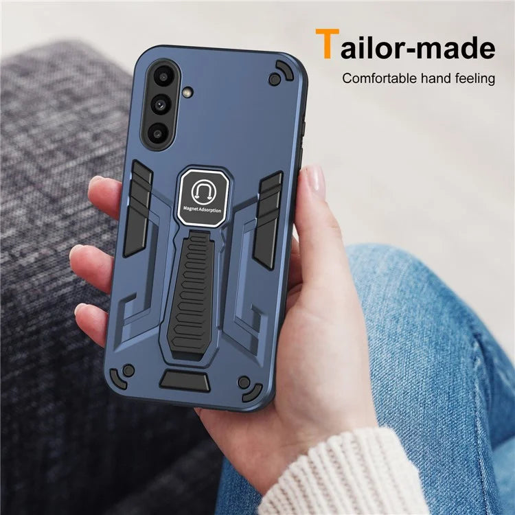 For Samsung Galaxy A14 4G / 5G Phone Case PC + TPU Kickstand Cover Work with Magnetic Car Mount