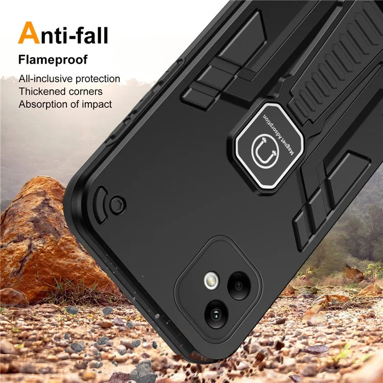 For Samsung Galaxy A05 4G Cell Phone Case Kickstand PC + TPU Cover