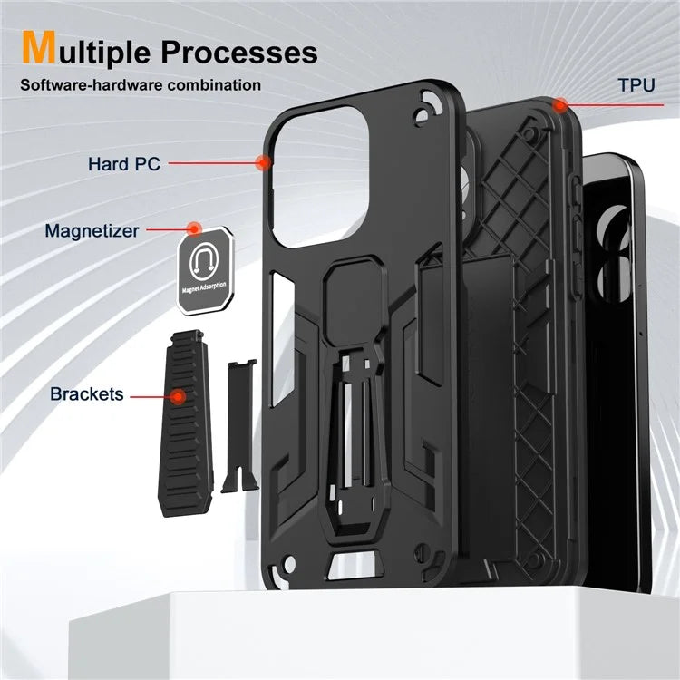 For Samsung Galaxy A05 4G Cell Phone Case Kickstand PC + TPU Cover