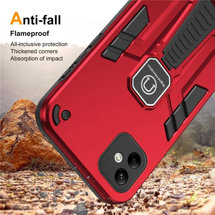 For Samsung Galaxy A05 4G Cell Phone Case Kickstand PC + TPU Cover