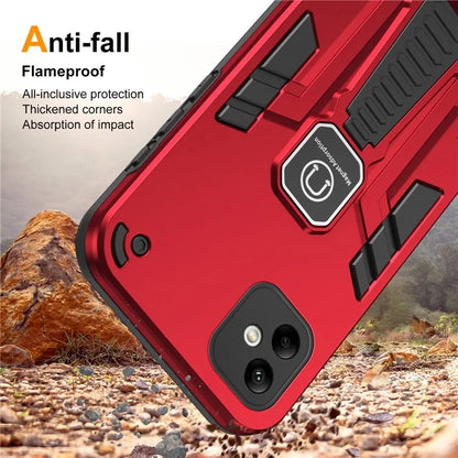 For Samsung Galaxy A05 4G Cell Phone Case Kickstand PC + TPU Cover