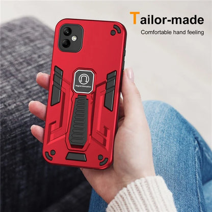 For Samsung Galaxy A05 4G Cell Phone Case Kickstand PC + TPU Cover