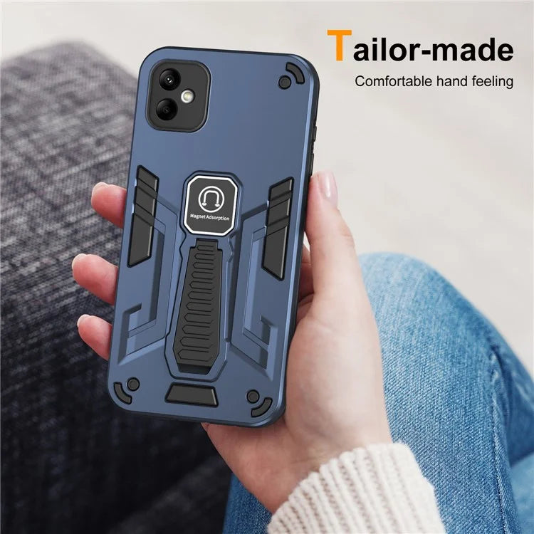 For Samsung Galaxy A05 4G Cell Phone Case Kickstand PC + TPU Cover