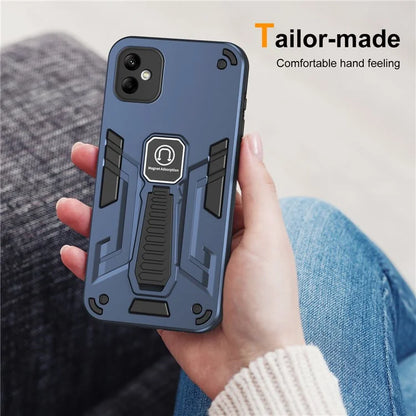 For Samsung Galaxy A05 4G Cell Phone Case Kickstand PC + TPU Cover