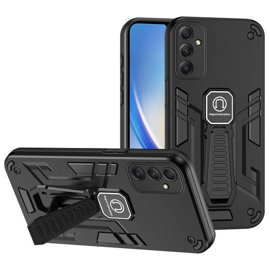 For Samsung Galaxy A34 5G Case Anti-drop PC + TPU Kickstand Phone Cover