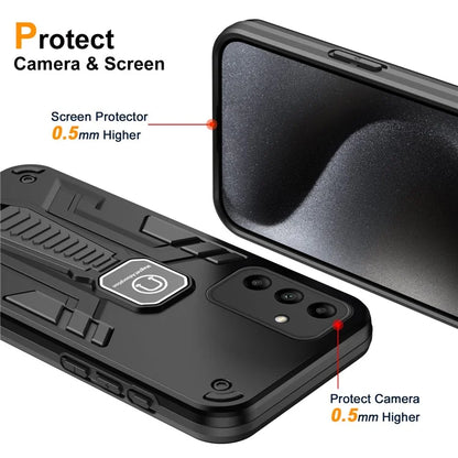 For Samsung Galaxy A05s 4G Kickstand Case Hybrid Hard PC Soft TPU Phone Shell