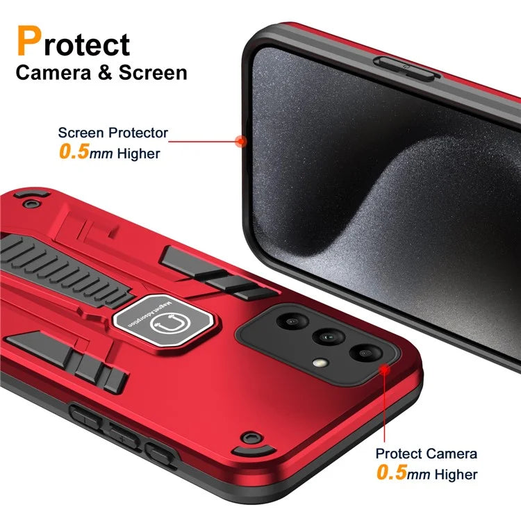 For Samsung Galaxy A05s 4G Kickstand Case Hybrid Hard PC Soft TPU Phone Shell