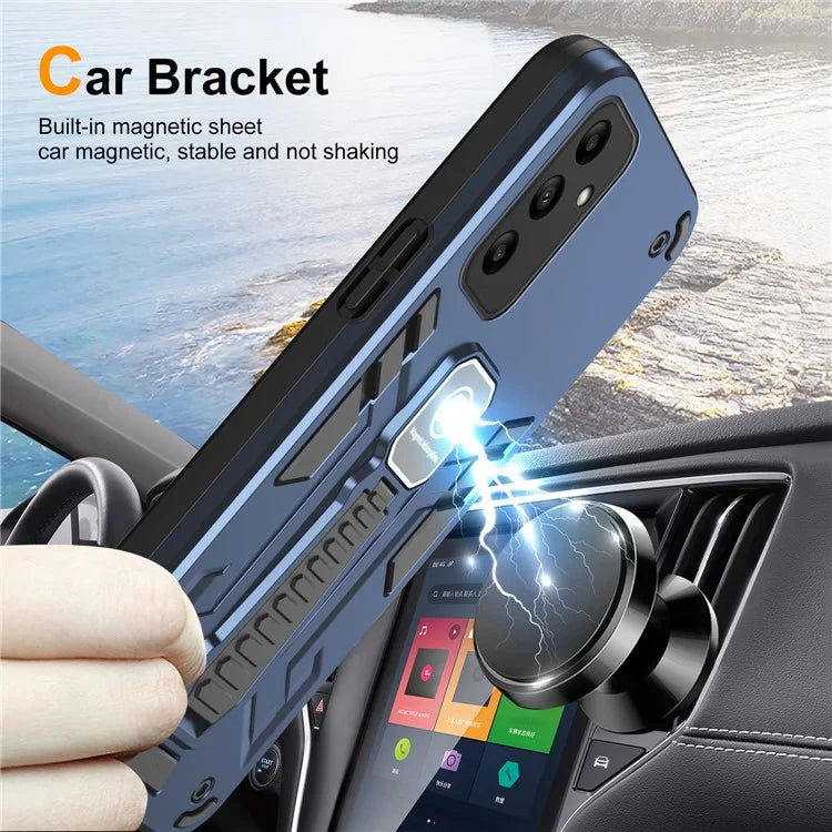 For Samsung Galaxy A05s 4G Kickstand Case Hybrid Hard PC Soft TPU Phone Shell