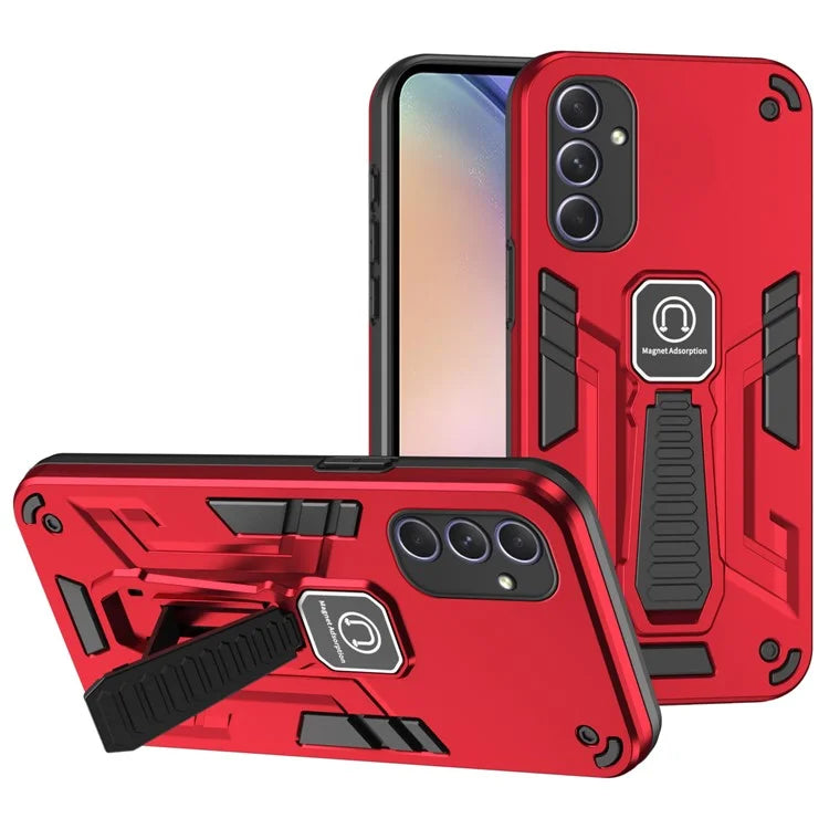 For Samsung Galaxy A54 5G Case Slim-Fit Hard PC Soft TPU Protective Cover with Kickstand