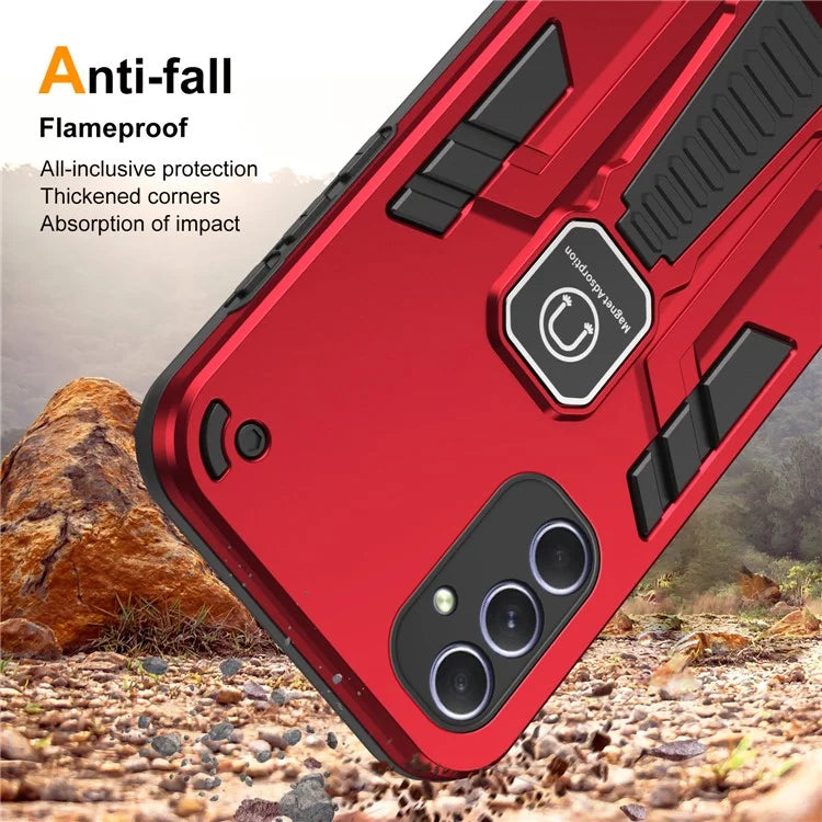 For Samsung Galaxy A54 5G Case Slim-Fit Hard PC Soft TPU Protective Cover with Kickstand