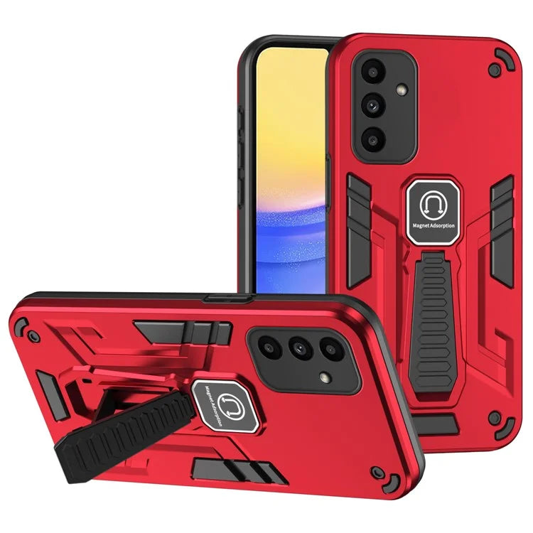 For Samsung Galaxy A15 5G Phone Cover Kickstand Slim-Fit Case Work with Magnetic Car Mount