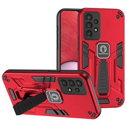 For Samsung Galaxy A13 4G Case Hard PC Soft TPU Rugged Cover with Built-in Kickstand