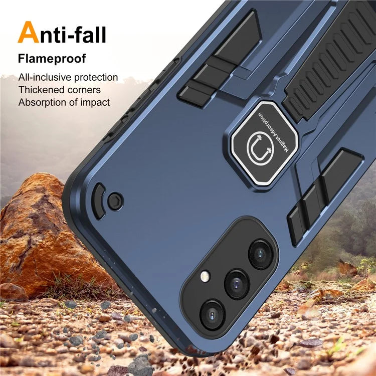 For Samsung Galaxy S24+ Case Anti-scratch PC + TPU Phone Back Shell with Kickstand