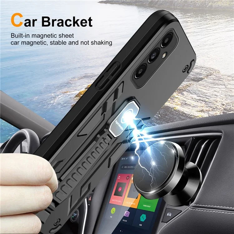 For Samsung Galaxy A13 5G / A04s 4G (164.7 x 76.7 x 9.1 mm) / M13 5G Phone Case Kickstand Cover