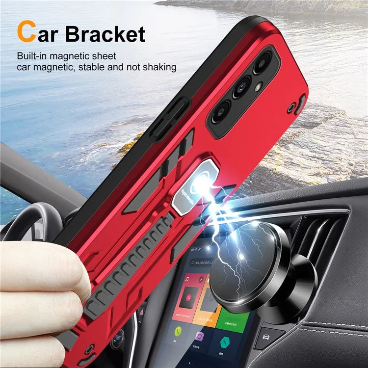 For Samsung Galaxy A13 5G / A04s 4G (164.7 x 76.7 x 9.1 mm) / M13 5G Phone Case Kickstand Cover