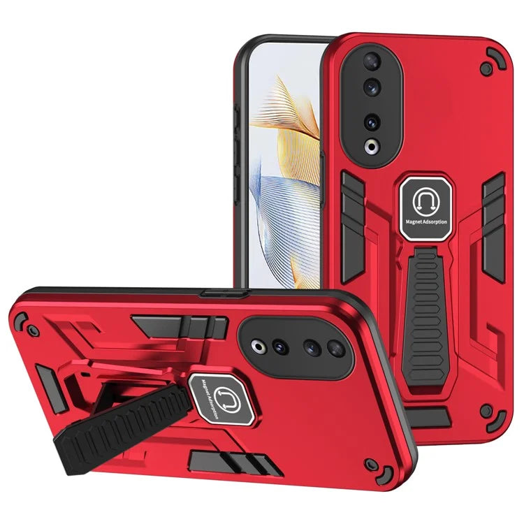For Honor 90 Case Kickstand Drop-resistant Phone Back Protector
