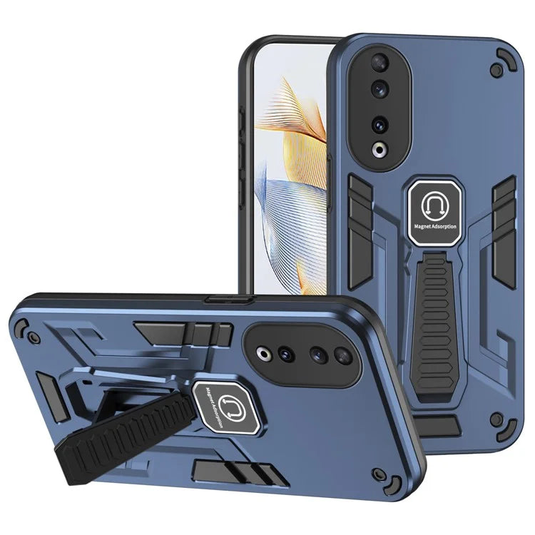 For Honor 90 Case Kickstand Drop-resistant Phone Back Protector