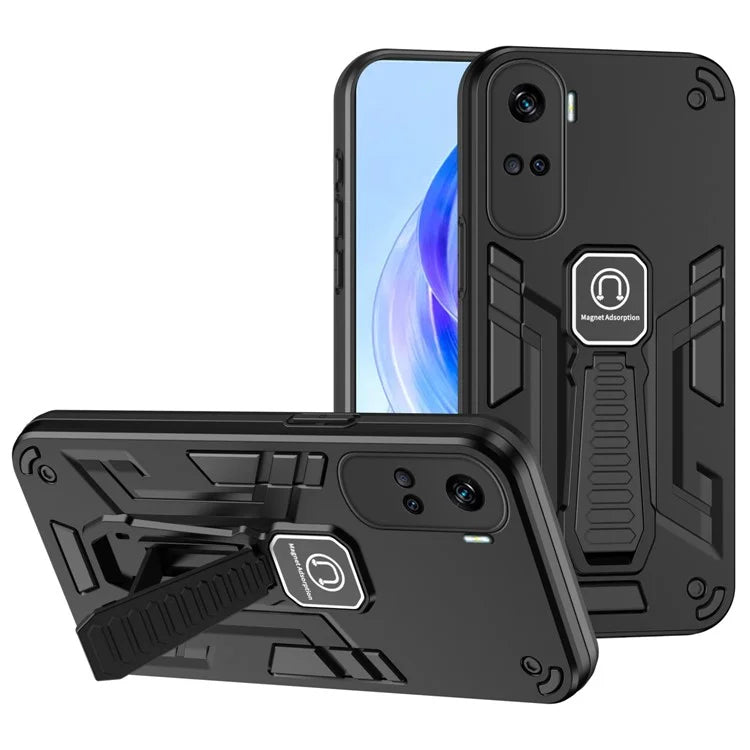 For Honor 90 Lite 5G Armor Phone Case Hard PC Soft TPU Dual-Layer Protective Cover