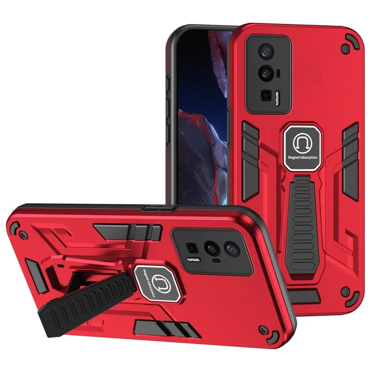 For Xiaomi Redmi K60 5G / K60 Pro 5G / Poco F5 Pro 5G Phone Case Invisible Kickstand Cover