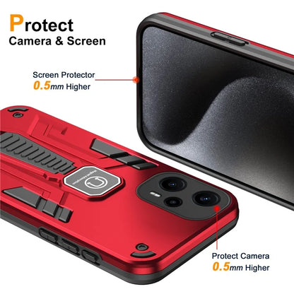 For Xiaomi Poco F5 5G / Redmi Note 12 Turbo Phone Case Shockproof Rugged Cover Car Mount Kickstand