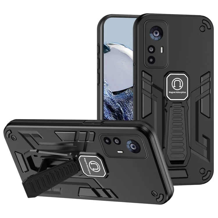 For Xiaomi 12T 5G / 12T Pro 5G / Redmi K50 Ultra Case with Kickstand PC+TPU Armor Phone Cover