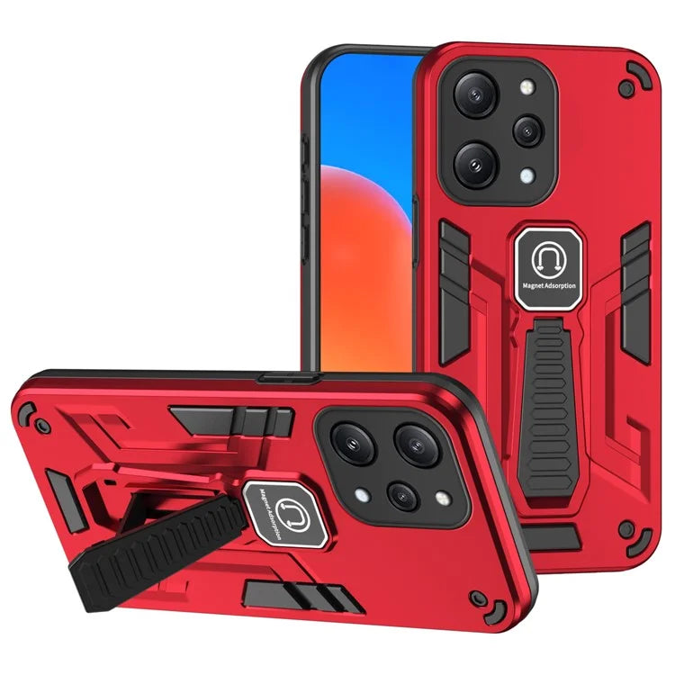 For Xiaomi Redmi 12 4G / 5G (Global) Kickstand Phone Case Magnetic Car Mount