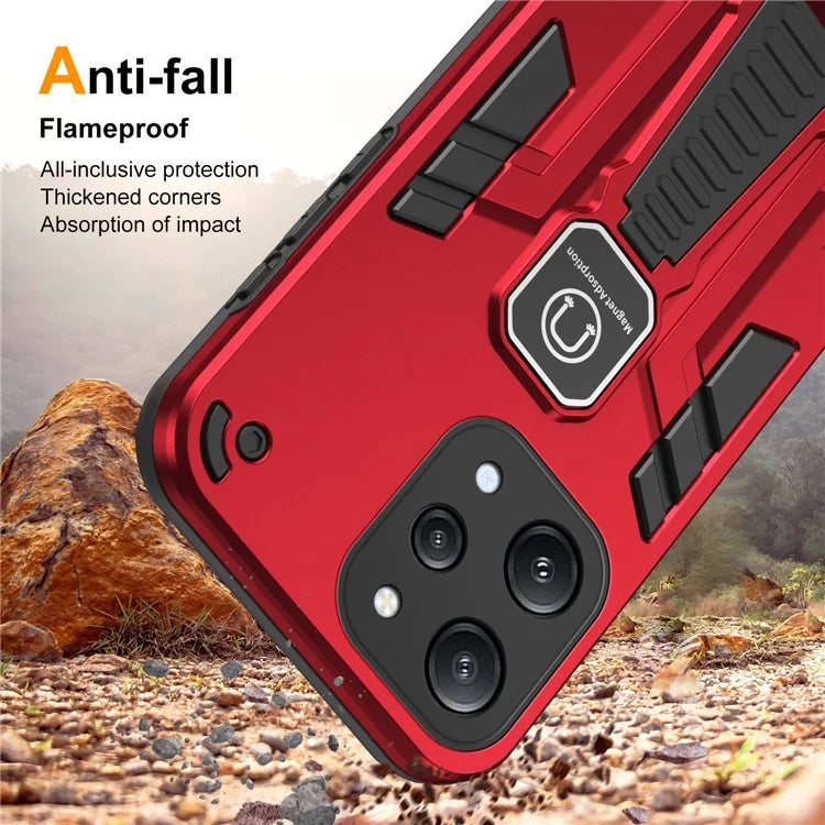 For Xiaomi Redmi 12 4G / 5G (Global) Kickstand Phone Case Magnetic Car Mount