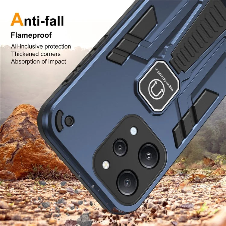 For Xiaomi Redmi 12 4G / 5G (Global) Kickstand Phone Case Magnetic Car Mount