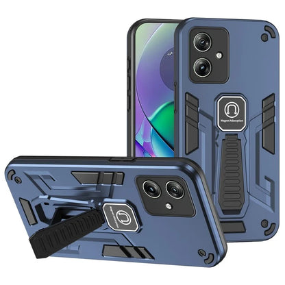 For Motorola Moto G54 5G Phone Kickstand Case Built-in Magnetic Holder Metal Sheet