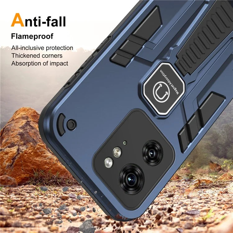 For Motorola Edge 40 5G Kickstand Case Phone Cover Support Car Mount Holder