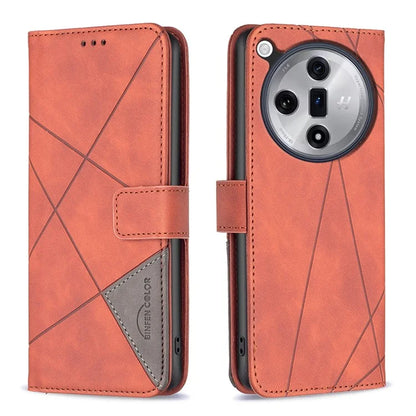 BINFEN COLOR BF05 For Oppo Find X7 5G Case Leather Wallet Cover Folding Stand