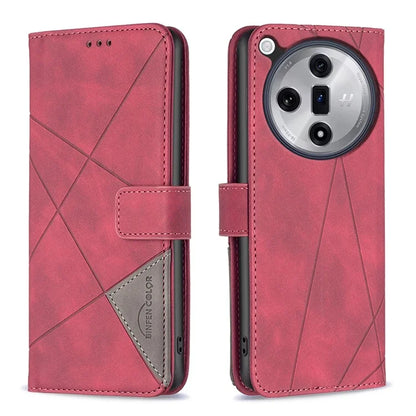 BINFEN COLOR BF05 For Oppo Find X7 5G Case Leather Wallet Cover Folding Stand