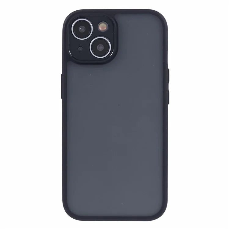 For iPhone 15 Case Matte 2-in-1 TPU+PC Phone Shell