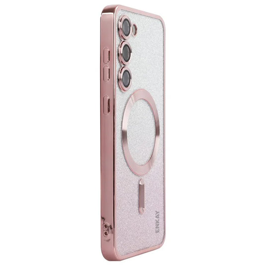 ENAKY HAT PRINCE For Samsung Galaxy S23+ Magnetic Phone Case Gradient Glitter Cover Compatible with MagSafe