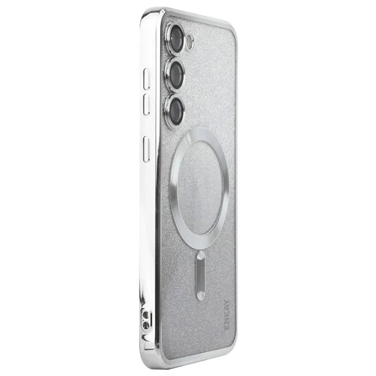 ENAKY HAT PRINCE For Samsung Galaxy S23+ Magnetic Phone Case Gradient Glitter Cover Compatible with MagSafe