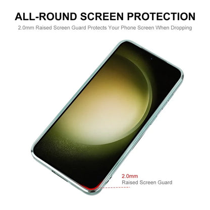 ENAKY HAT PRINCE For Samsung Galaxy S23 Magnetic Phone Case TPU Cover with Removable Glitter Paper