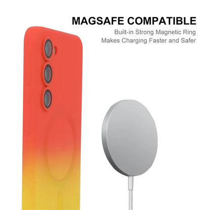 ENAKY HAT PRINCE For Samsung Galaxy S24 Magnetic Silicone Case Gradient Dual Color