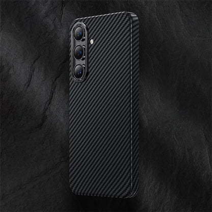 BENKS For Samsung Galaxy S24 Magnetic Phone Case Ultra-Thin 600D Kevlar Aramid Fiber+PC Shell