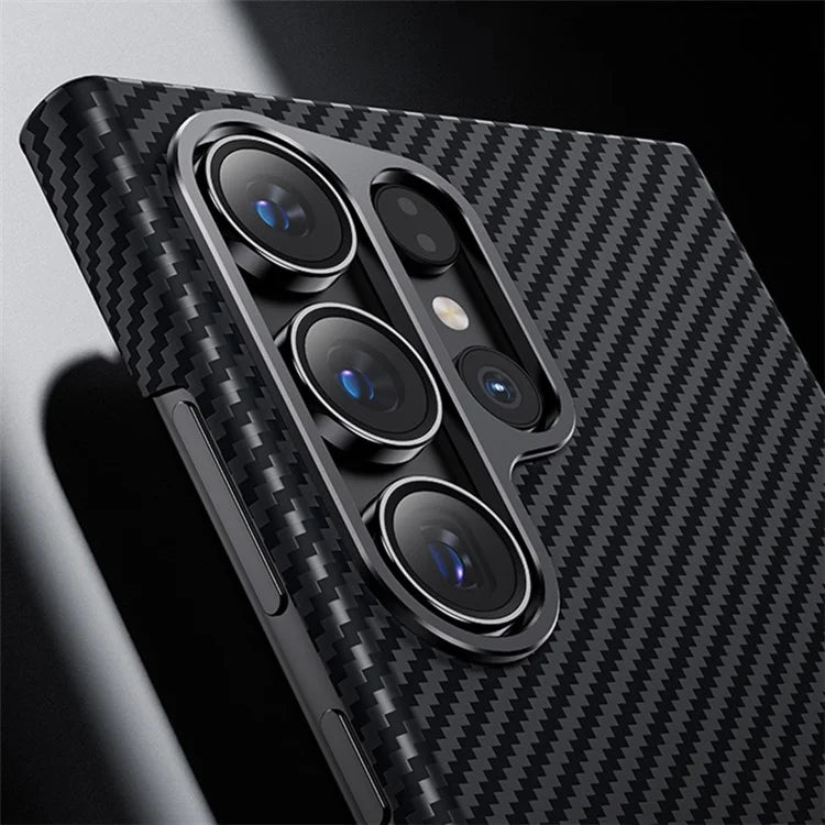 BENKS For Samsung Galaxy S24 Ultra Phone Cover Magnetic 600D Kevlar Aramid Fiber+PC Case