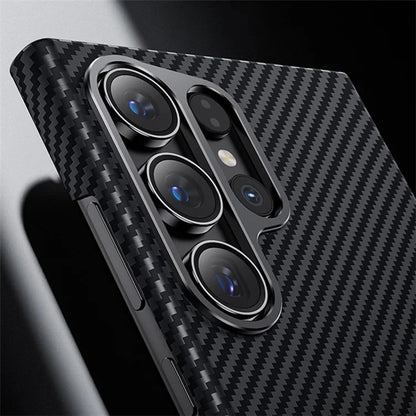 BENKS For Samsung Galaxy S24 Ultra Phone Cover Magnetic 600D Kevlar Aramid Fiber+PC Case