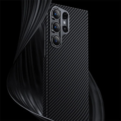 BENKS For Samsung Galaxy S24 Ultra Phone Cover Magnetic 600D Kevlar Aramid Fiber+PC Case