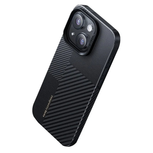 BENKS Magnetic Case for iPhone 15 Montage Splicing Kevlar Aramid Fiber Phone Cover
