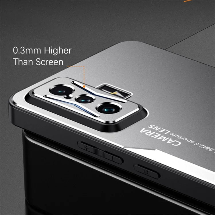 For Xiaomi Redmi K50 Gaming 5G / Poco F4 GT Case Matte Aluminium Alloy+TPU+PC Protective Cover