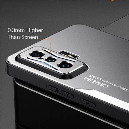 For Xiaomi Redmi K50 Gaming 5G / Poco F4 GT Case Matte Aluminium Alloy+TPU+PC Protective Cover