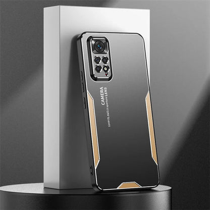 For Xiaomi Redmi Note 11 Pro Case Aluminium Alloy+TPU+PC Airbag Protection Phone Cover