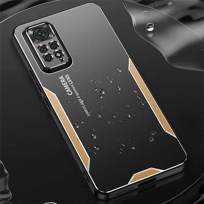 For Xiaomi Redmi Note 11 Pro Case Aluminium Alloy+TPU+PC Airbag Protection Phone Cover