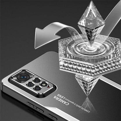 For Xiaomi Redmi Note 11 Pro Case Aluminium Alloy+TPU+PC Airbag Protection Phone Cover